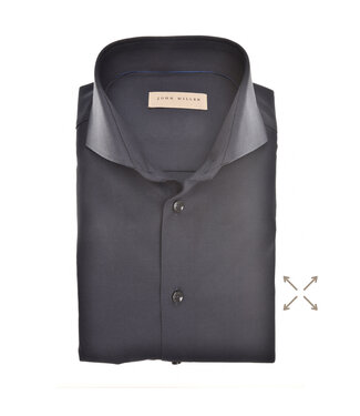 John Miller slim fit overhemd 360 graden stretch marine