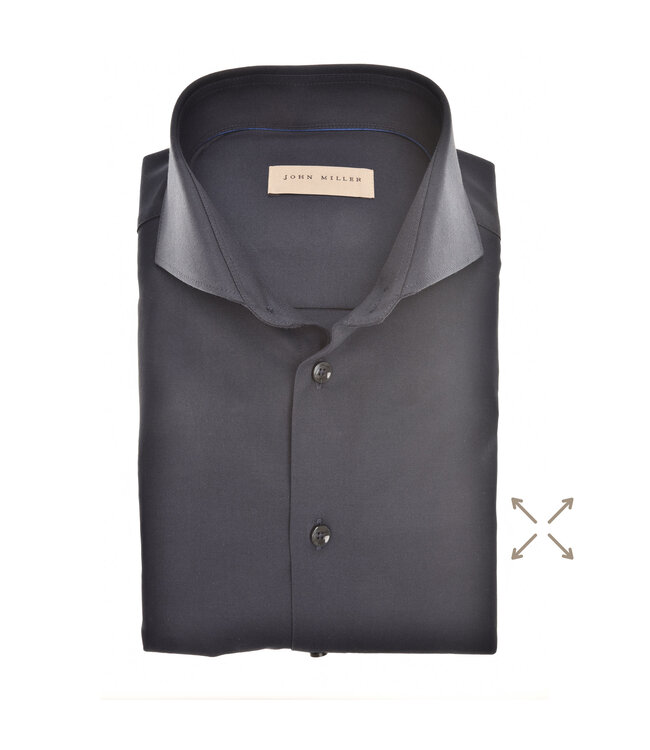 slim fit overhemd 360 graden stretch marine