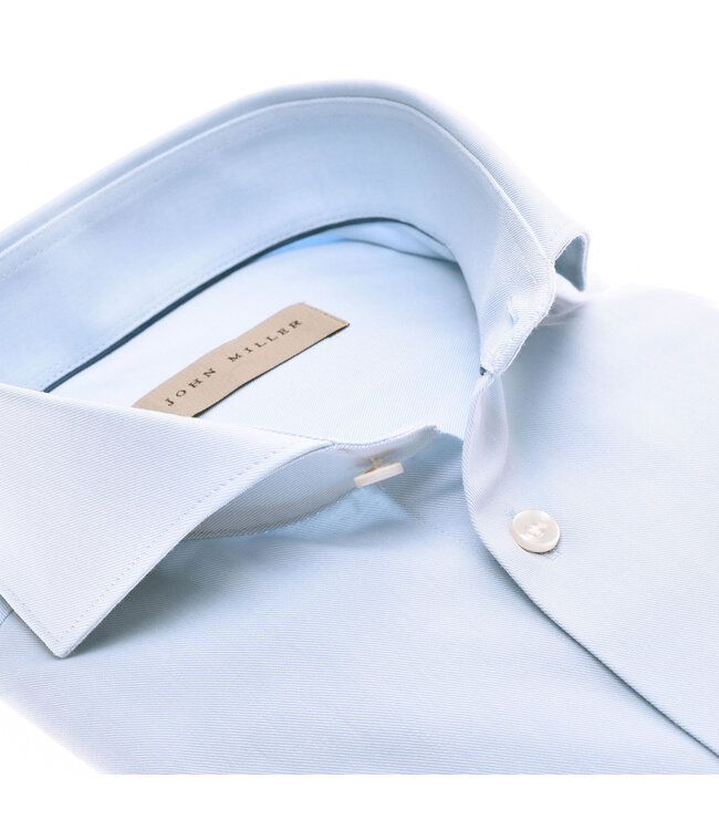 slim fit overhemd 360 graden stretch lichtblauw