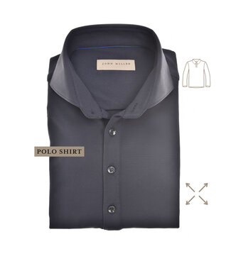 John Miller slim fit hyperstretch poloshirt marine