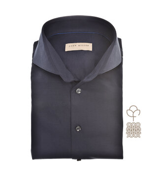 John Miller slim fit jersey overhemd marine