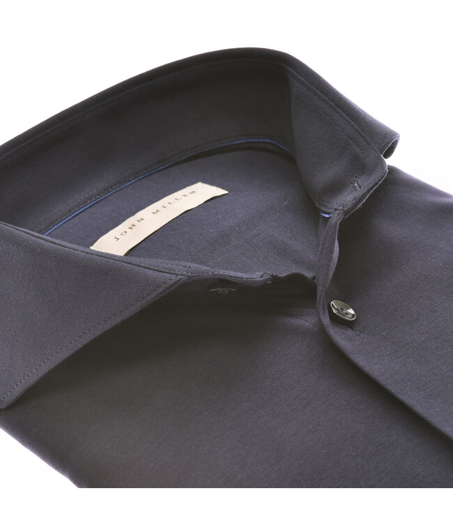 slim fit jersey overhemd marine