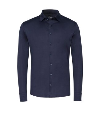 Desoto Luxury two-ply jersey overhemd marine