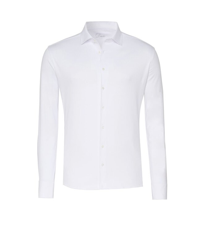 two-ply jersey overhemd wit