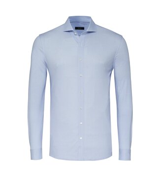 Desoto Luxury jersey overhemd blauw stip