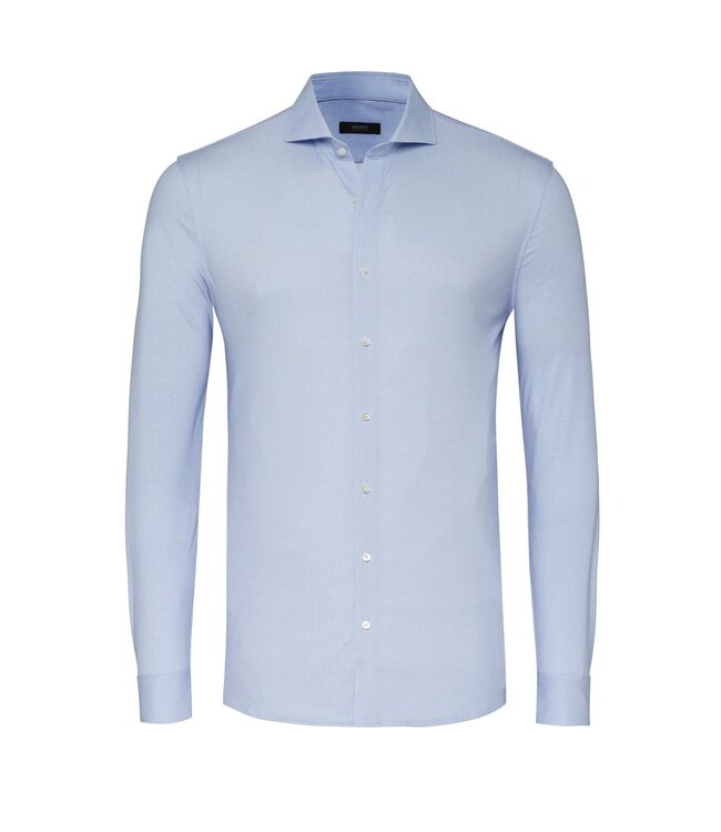 jersey overhemd blauw stip