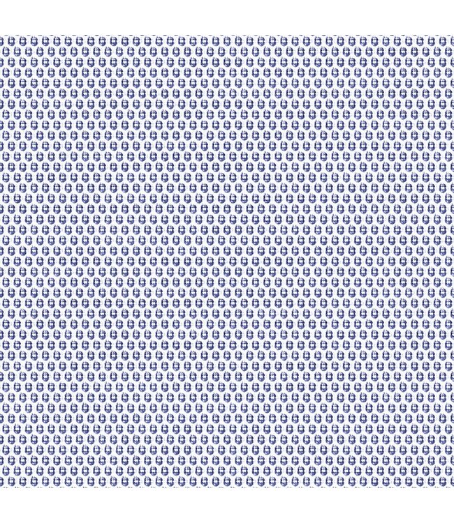 jersey overhemd blauw stip