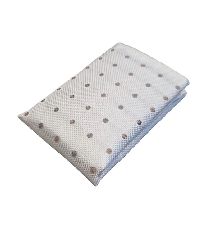 Progetto Premium stropdas + pochet stip bruin