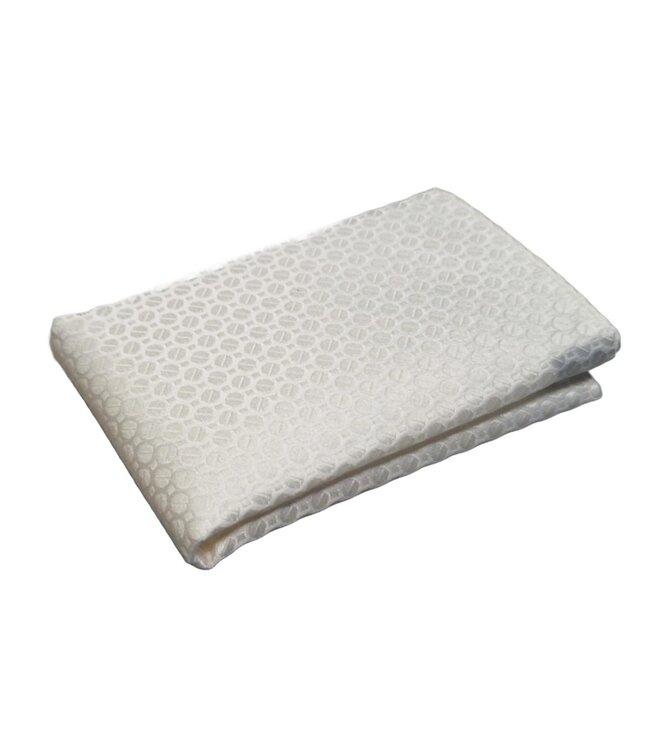 Progetto Premium stropdas + pochet stip ivoor