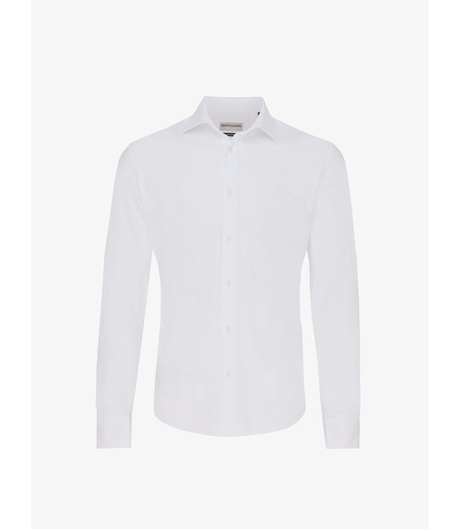 dynamic stretch overhemd wit