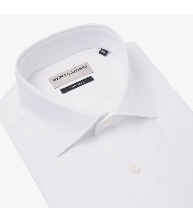 dynamic stretch overhemd wit