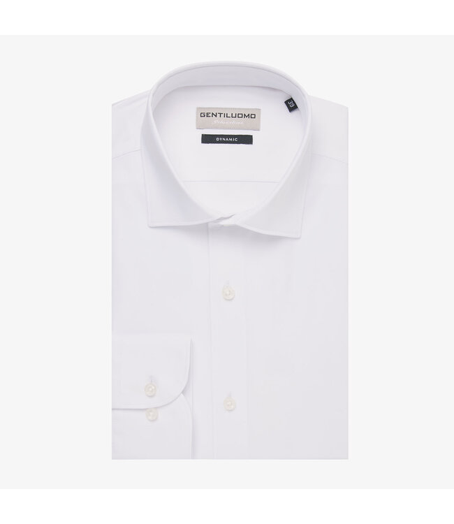 dynamic stretch overhemd wit