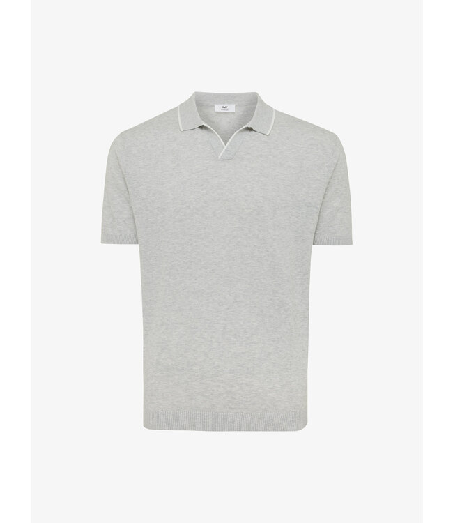 Gold korte mouw polo lichtgrijs