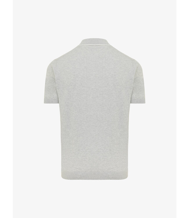 Gold korte mouw polo lichtgrijs