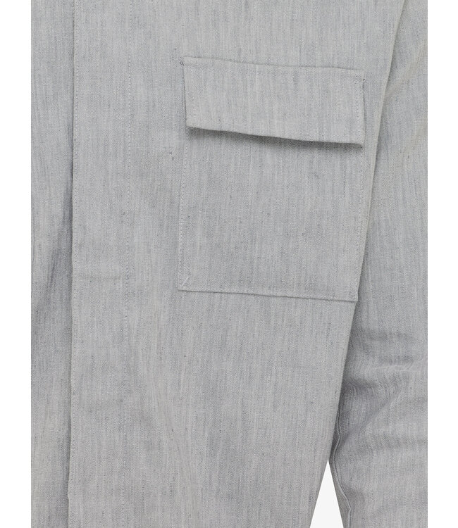 Treviso linnen overshirt grijs