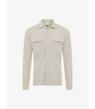Gentiluomo Treviso linnen overshirt zand