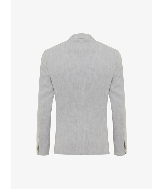 linnen stretch colbert lichtgrijs