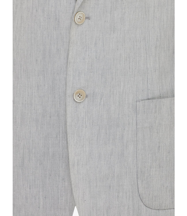 linnen stretch colbert lichtgrijs