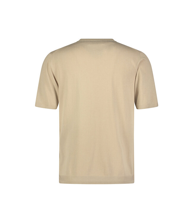 gebreid t-shirt camel