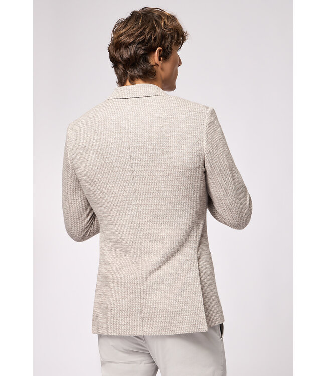 half gevoerd colbert beige