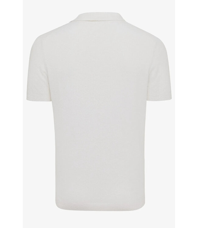 korte mouw polo off-white