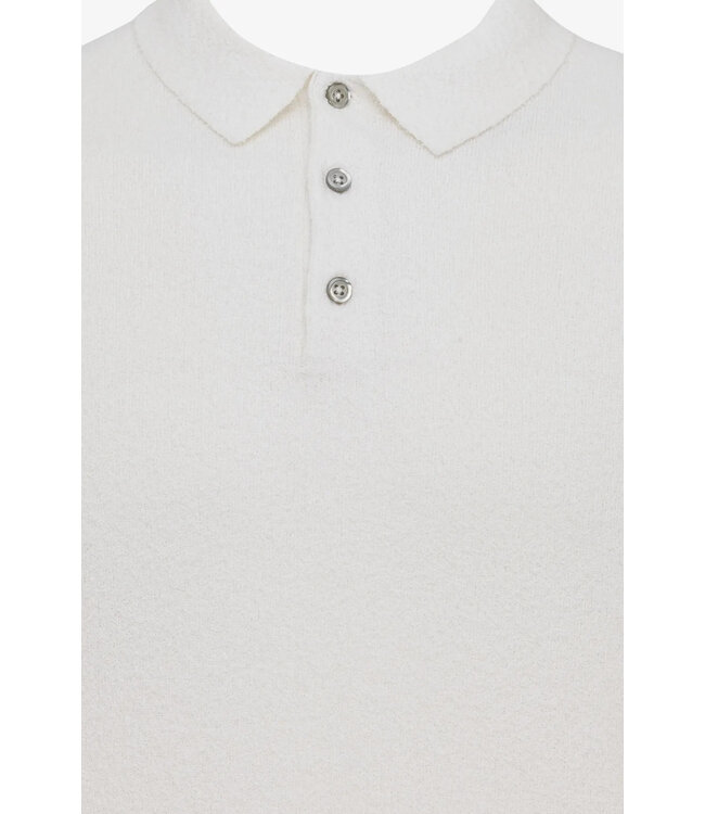 korte mouw polo off-white