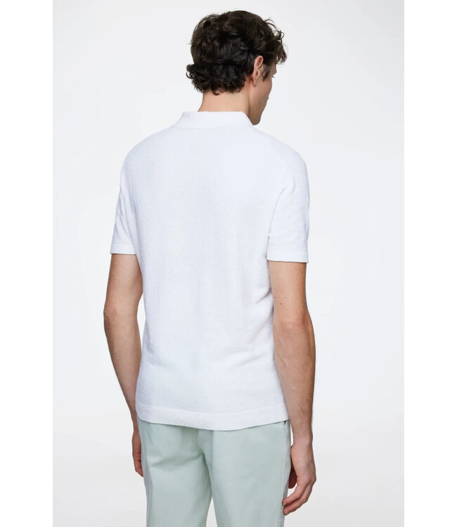 korte mouw polo off-white
