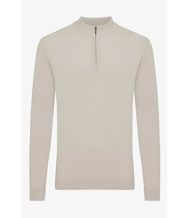 cool dry half zip trui beige