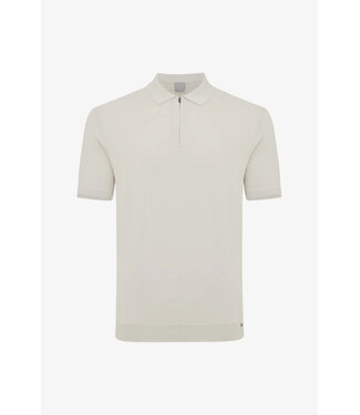 Gentiluomo cool dry polo met zip beige