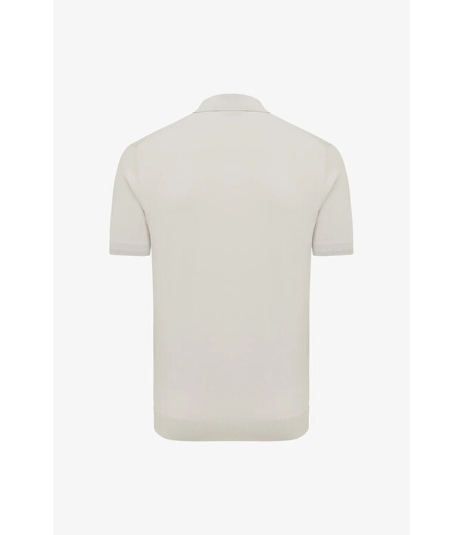 cool dry polo met zip beige