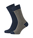Carlo Lanza 2-pack basic sokken navy/streep
