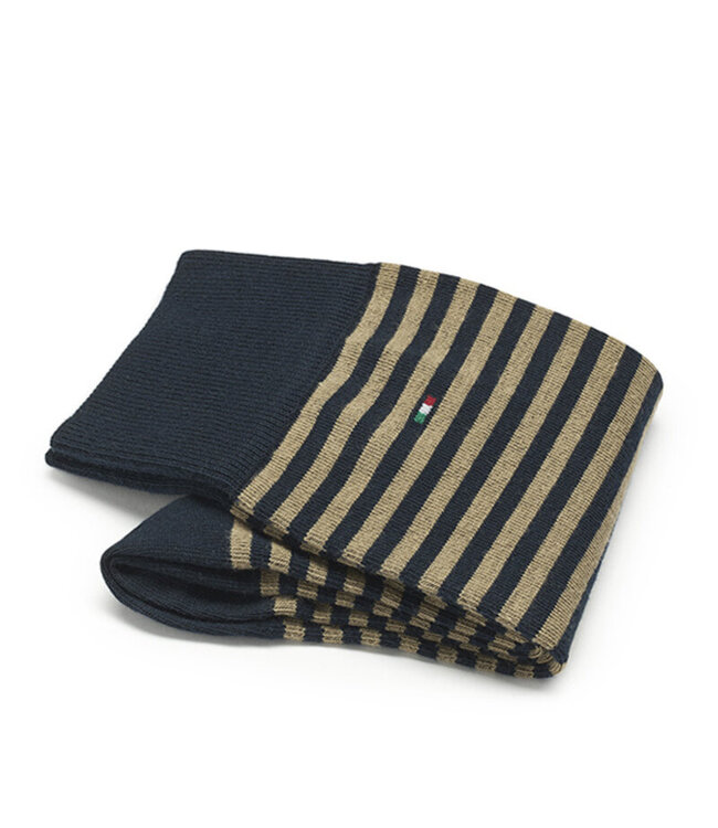 2-pack basic sokken navy/streep