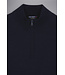 merino wollen zip trui marine