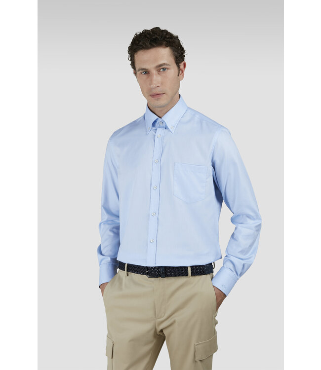 regular fit overhemd lichtblauw