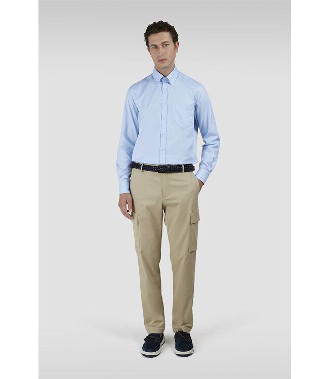 regular fit overhemd lichtblauw