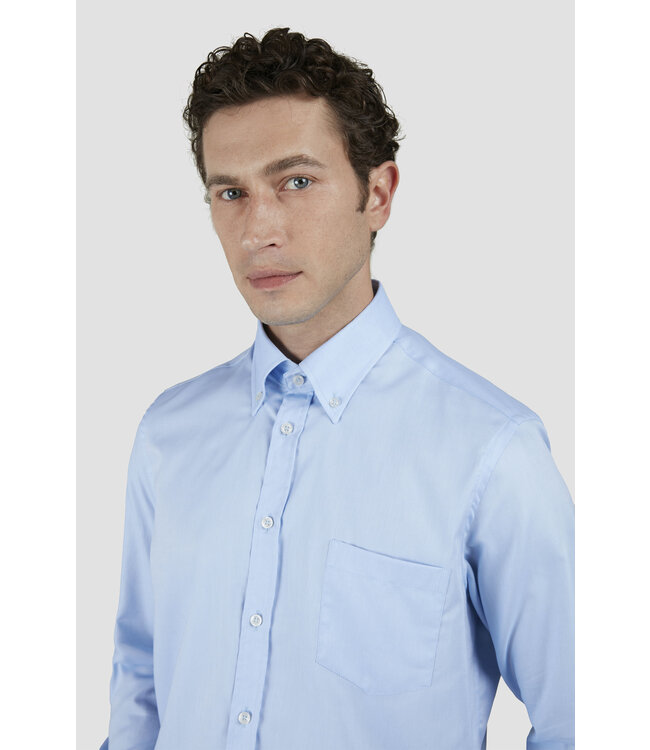 regular fit overhemd lichtblauw
