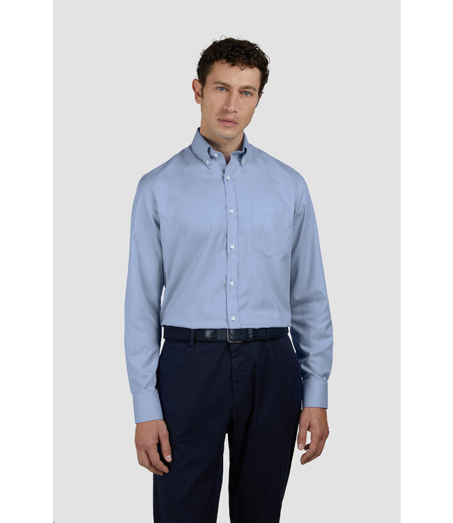 Oxford regular fit overhemd blauw