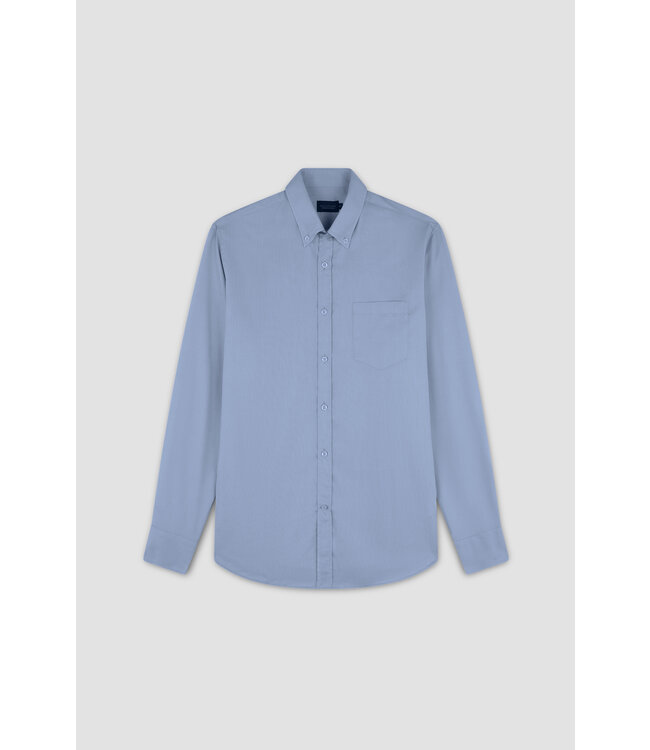 Oxford regular fit overhemd blauw