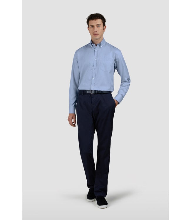 Oxford regular fit overhemd blauw