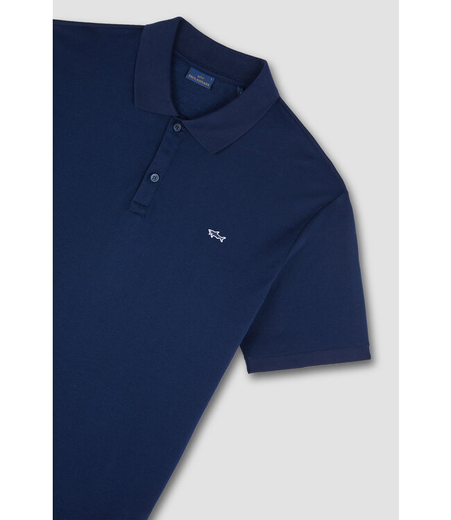 korte mouw piqué polo marine