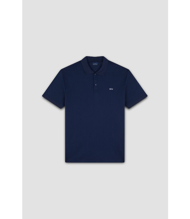 korte mouw piqué polo marine