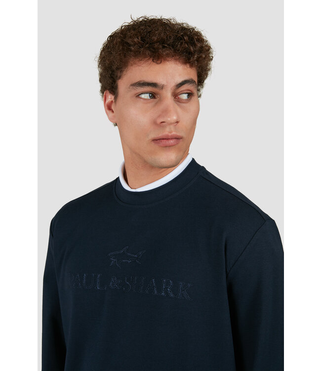 X-Soft fleece sweatshirt marine