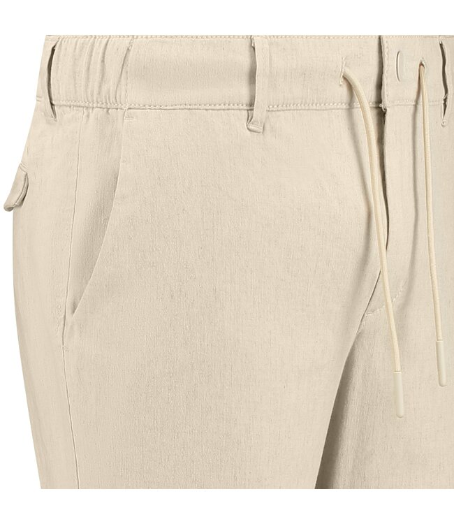 slim fit linnen chino beige
