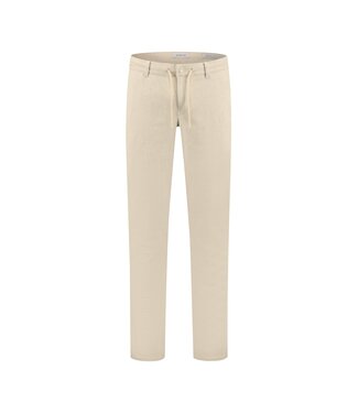 NORTH84 slim fit linnen chino beige