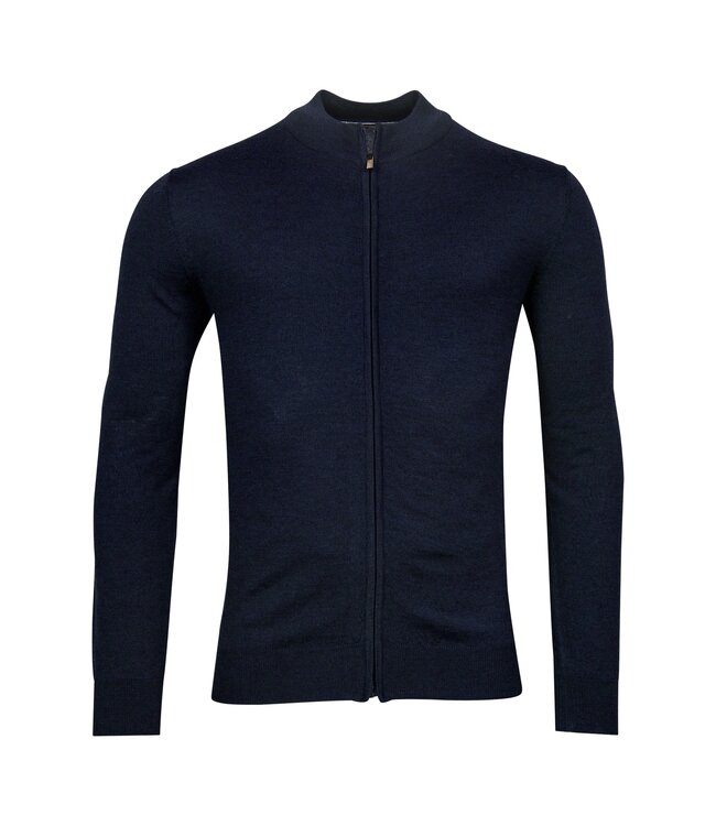 merino wollen vest marine