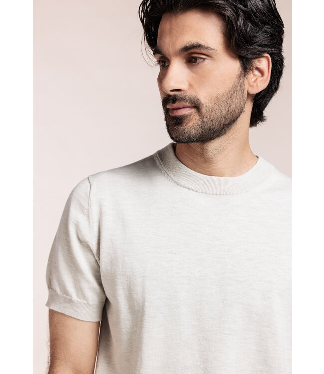 gebreid T-shirt ecru