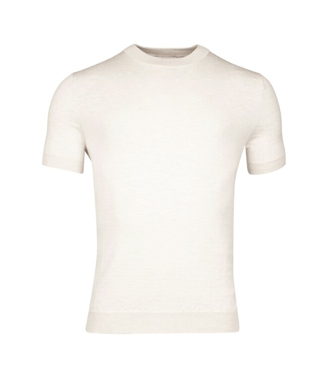 gebreid T-shirt ecru