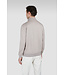 wollen zip trui met Alcantara® details beige