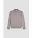 wollen zip trui met Alcantara® details beige