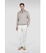 wollen zip trui met Alcantara® details beige